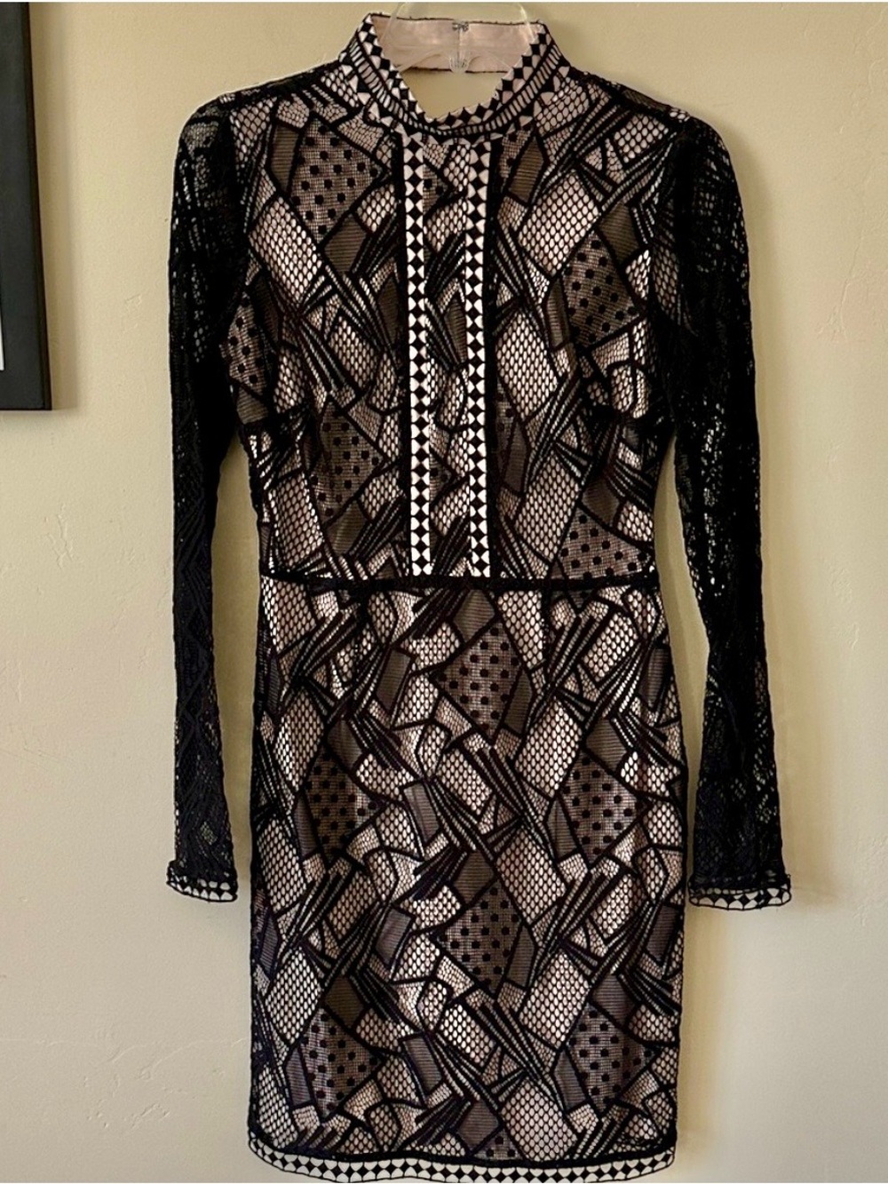 Gianni Bini Geometric Lace Dress
